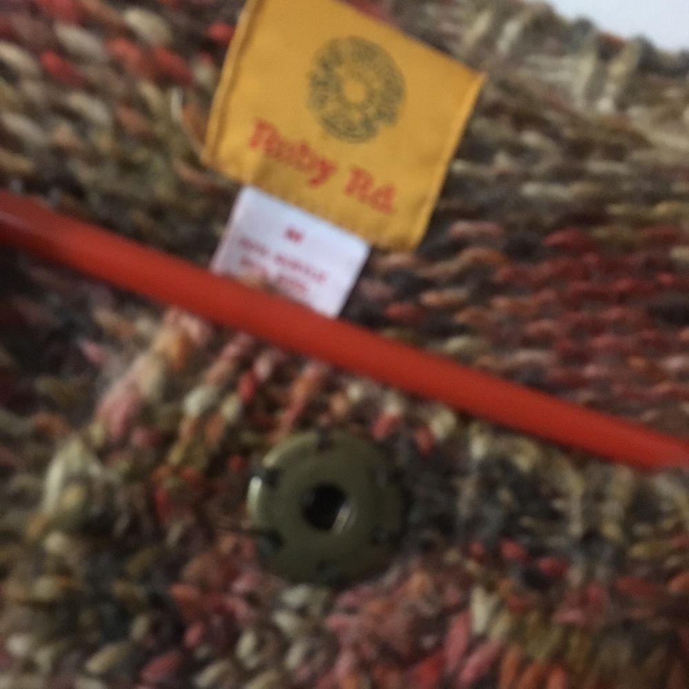 Ruby Road, Medium, Top Snap Big Button Sweater - image 5